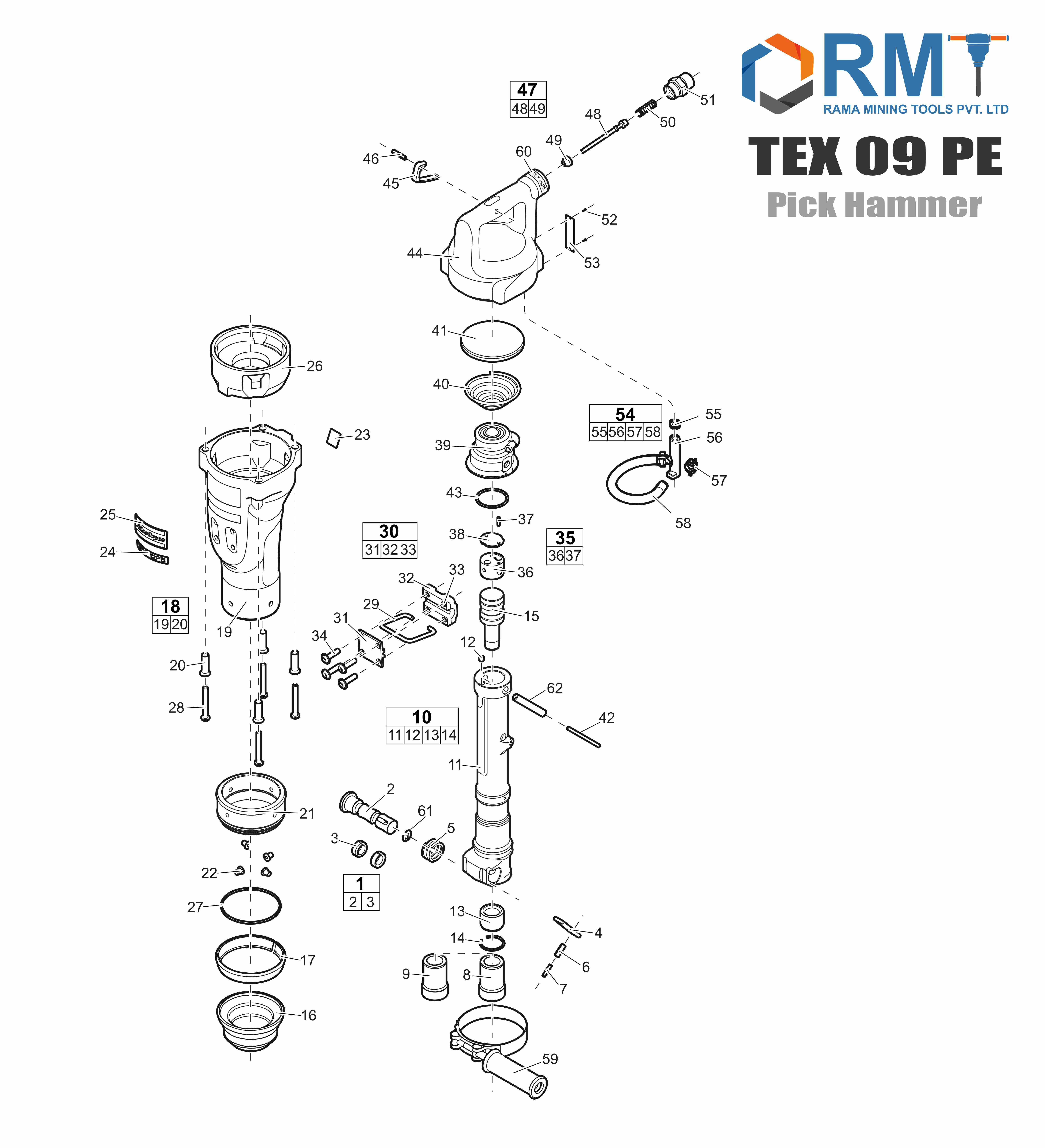 TEX 09 PE - Pick Hammer